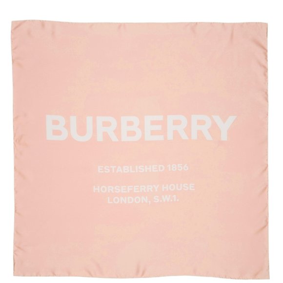 [[[BURBERRY]]] 'Inverse' Branded Text Square Scarf - Picture 1 of 8